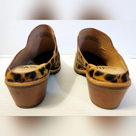 Sofft Ameera Cow hair & leather Animal Print Heeled Mule - Picture 10 of 14